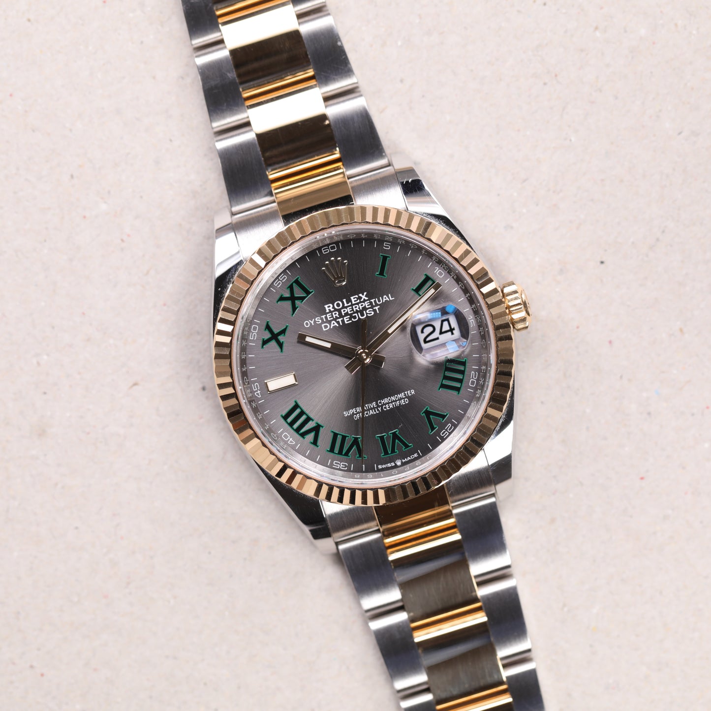 Rolex 126233  | 36 mm | 2023 | Cadran Wimbledon | Boite & Papiers | Acier