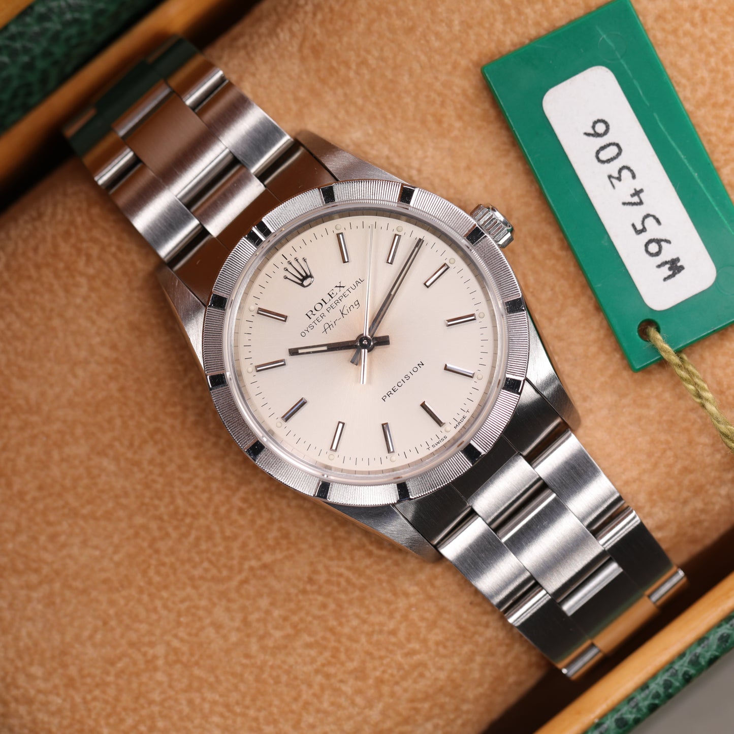 Rolex 14010 | 34mm | 1996 | Cadran argent | Boite & Papiers | Acier