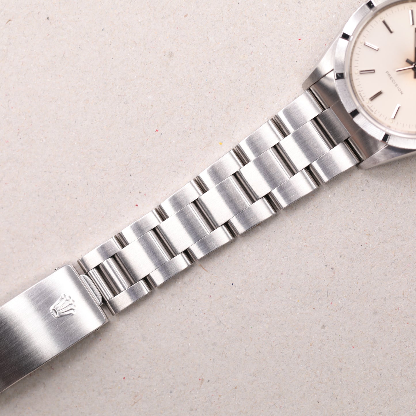 Rolex 14010 | 34mm | 1996 | Cadran argent | Boite & Papiers | Acier