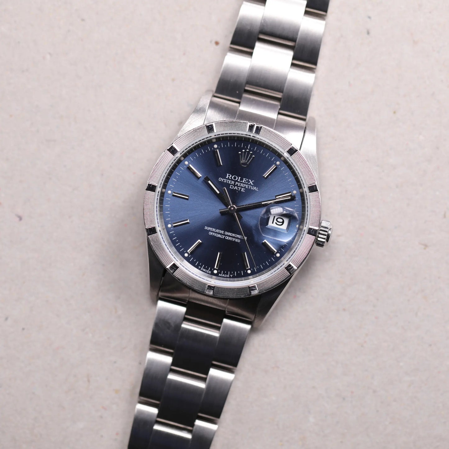 Rolex 15210 | 34 mm | 1995 | Cadran bleu | Acier