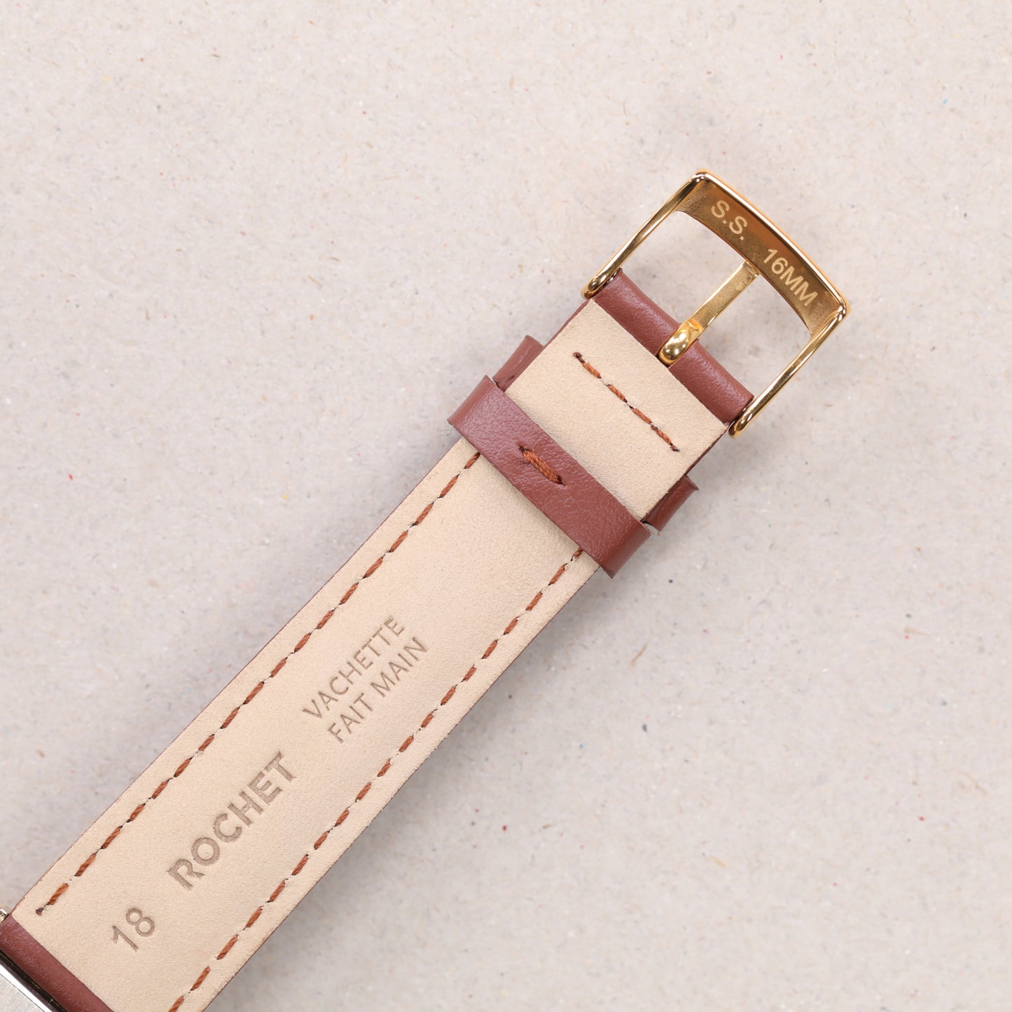 Omega Genève 5110469 | 24,5mm * 36mm | 1973 | Cadran marron | Plaqué or