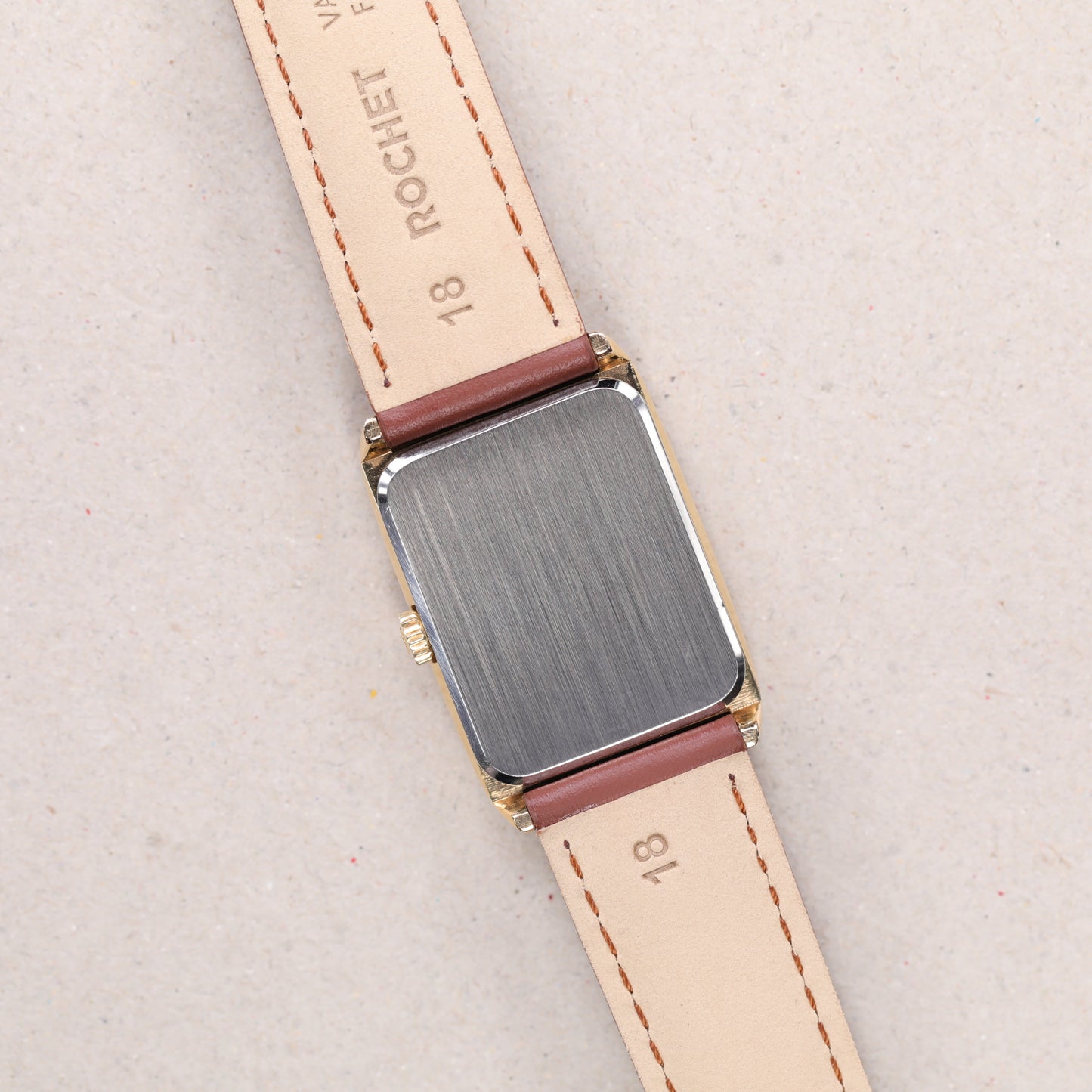 Omega Genève 5110469 | 24,5mm * 36mm | 1973 | Cadran marron | Plaqué or