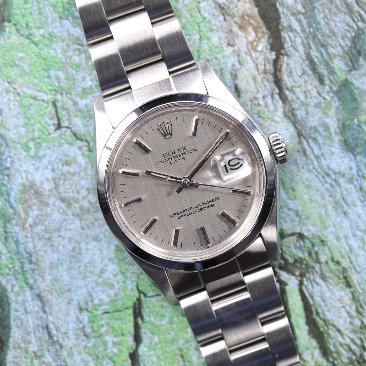 Rolex 1500 | 34 mm | 1974 | Cadran argent lin | Acier