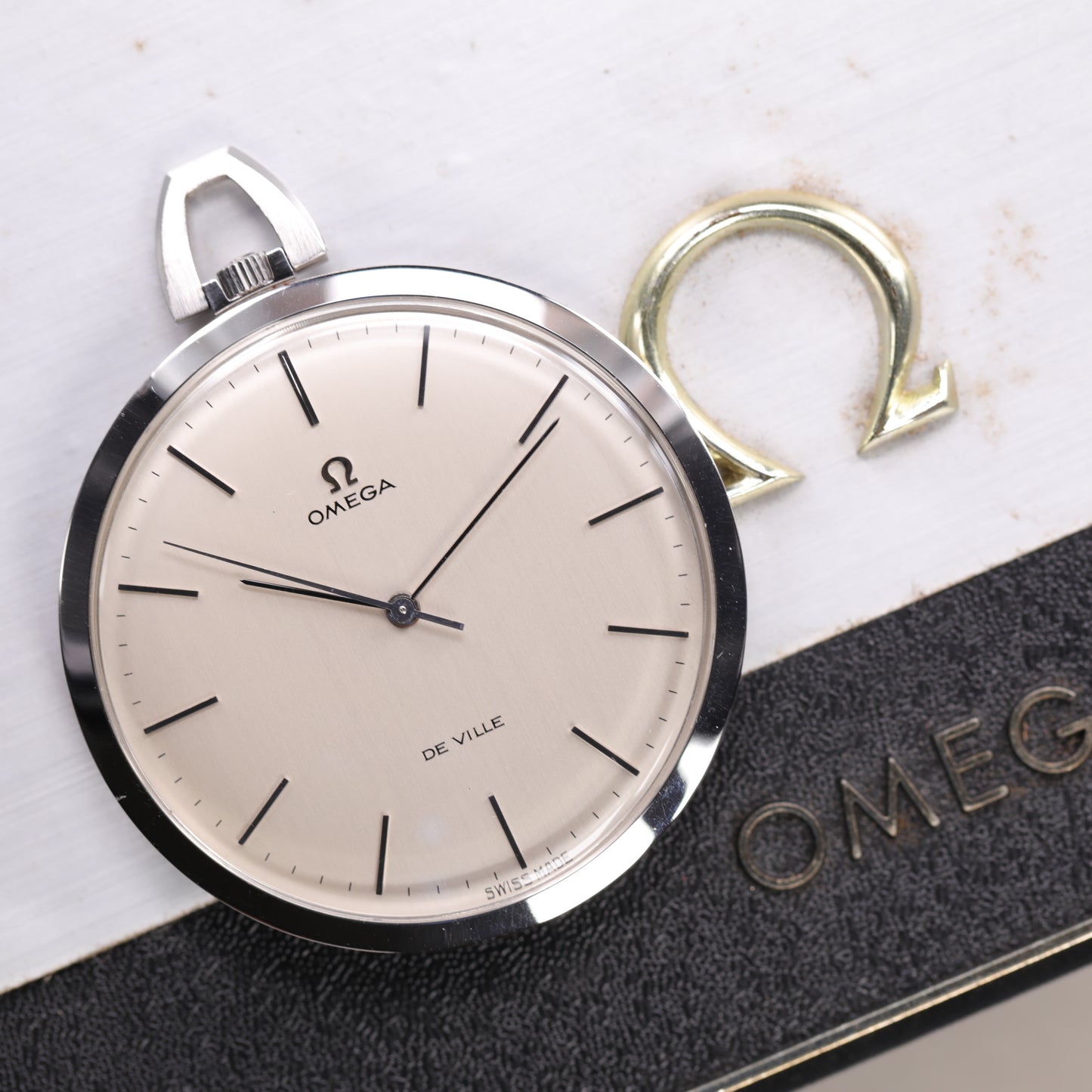 Montre Gousset Omega 131.1714 | 44 mm | 1970 | Cadran argent | Boite Omega | Acier