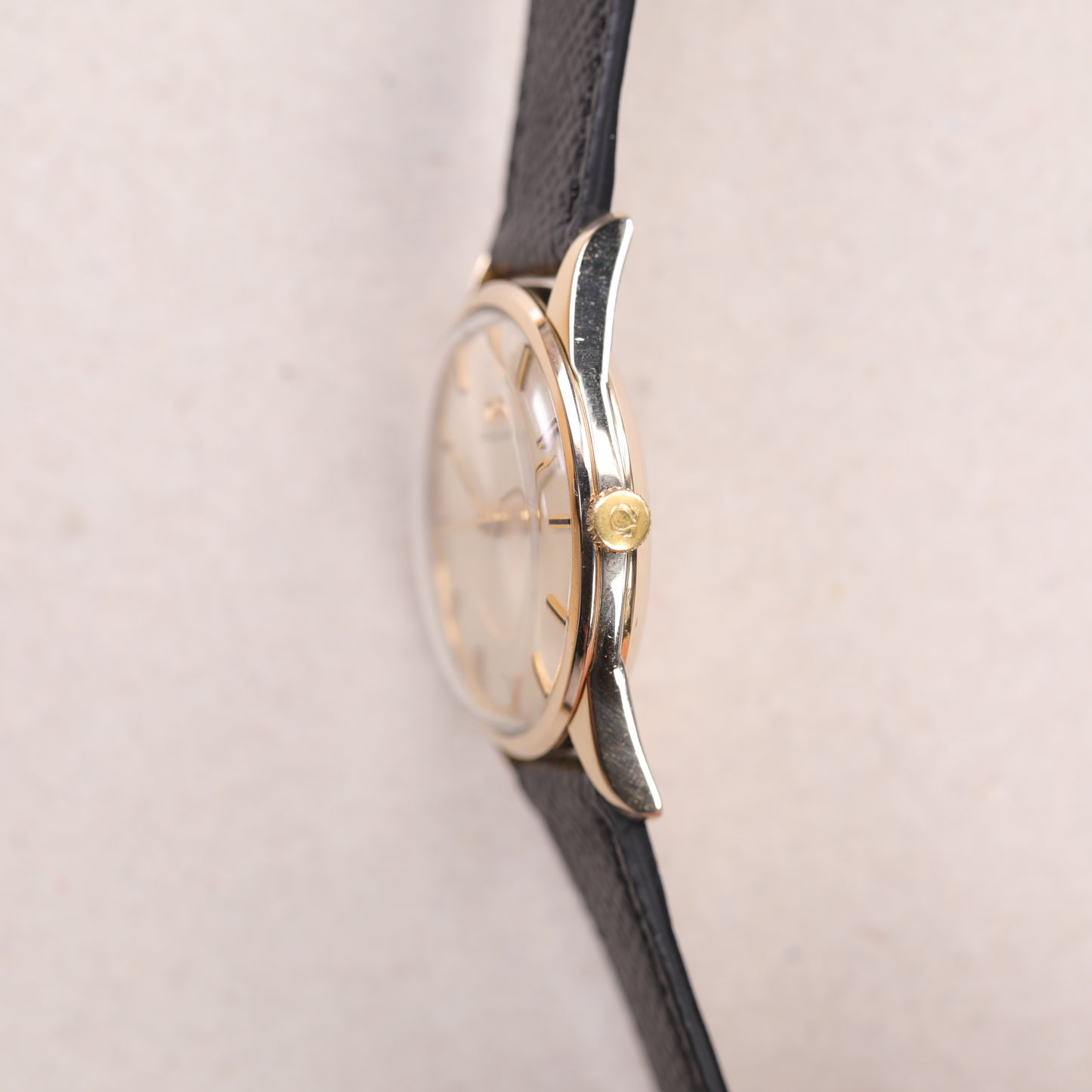 Omega 14986-63 SC 36mm | 1961 | Cadran champagne | Écrin Omega | Plaqué or