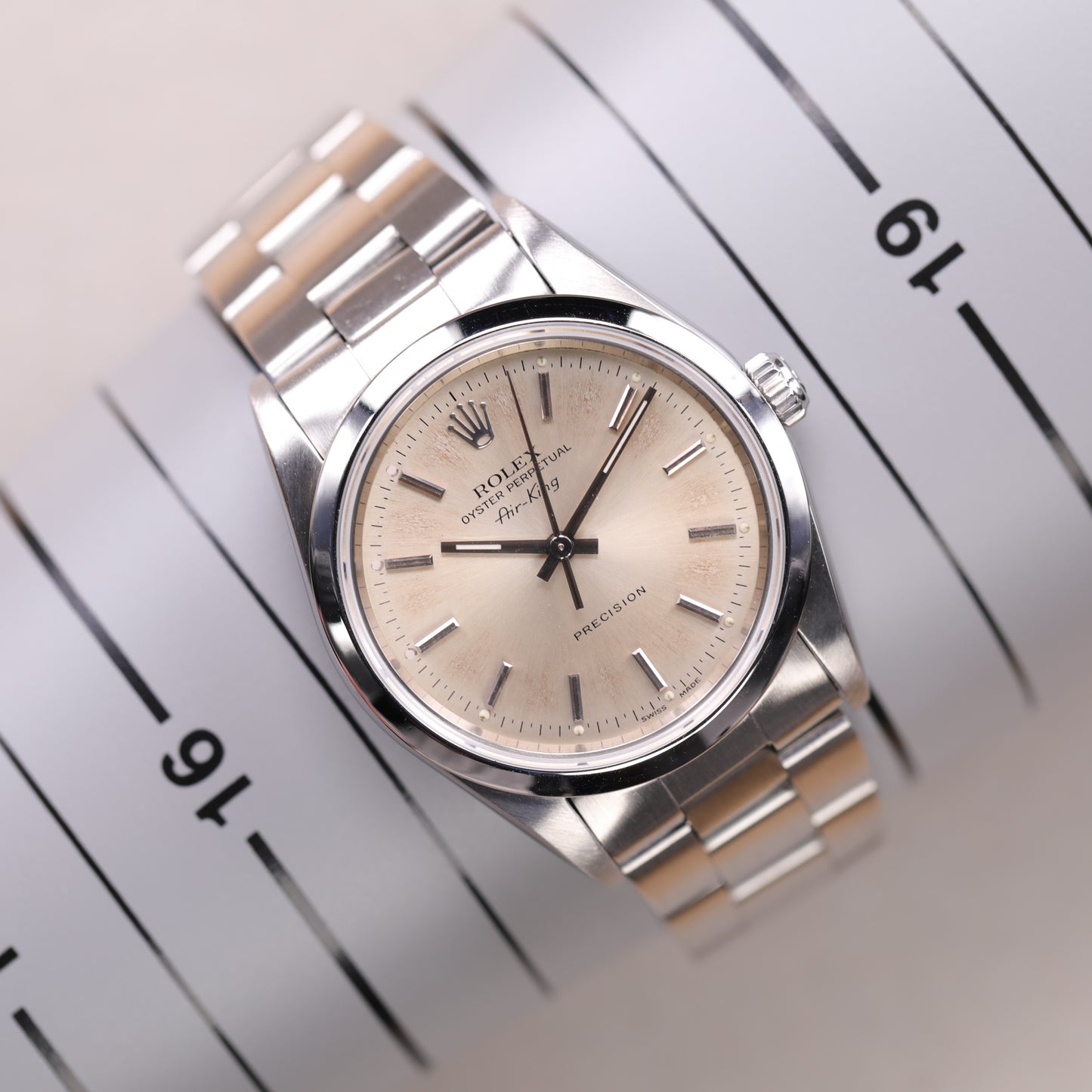 Rolex 14000 | 34mm | 1998 | Cadran argent | Acier