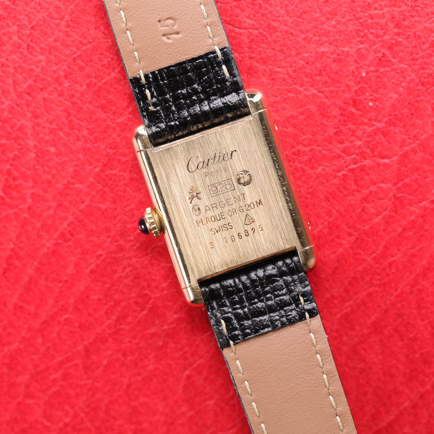 Cartier Must | 20*28mm | CIRCA 1980 | Cadran marron | Vermeil