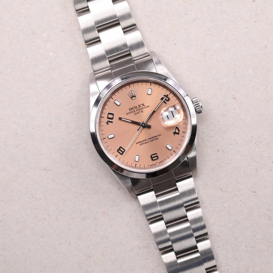 Rolex 15200 | 34 mm | 1998 | Cadran rose | Acier