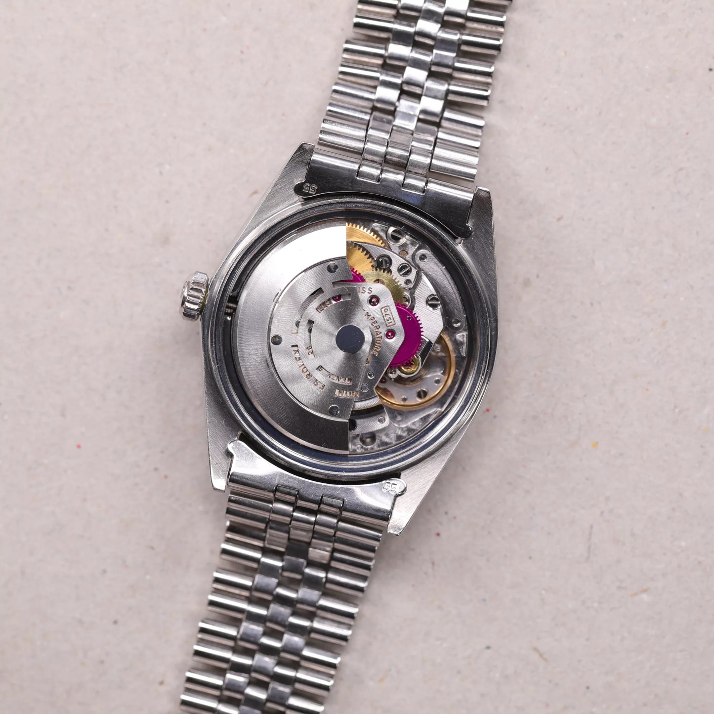 Rolex 1603 | 36 mm | 1973 | Cadran argent | Écrin Rolex | Acier