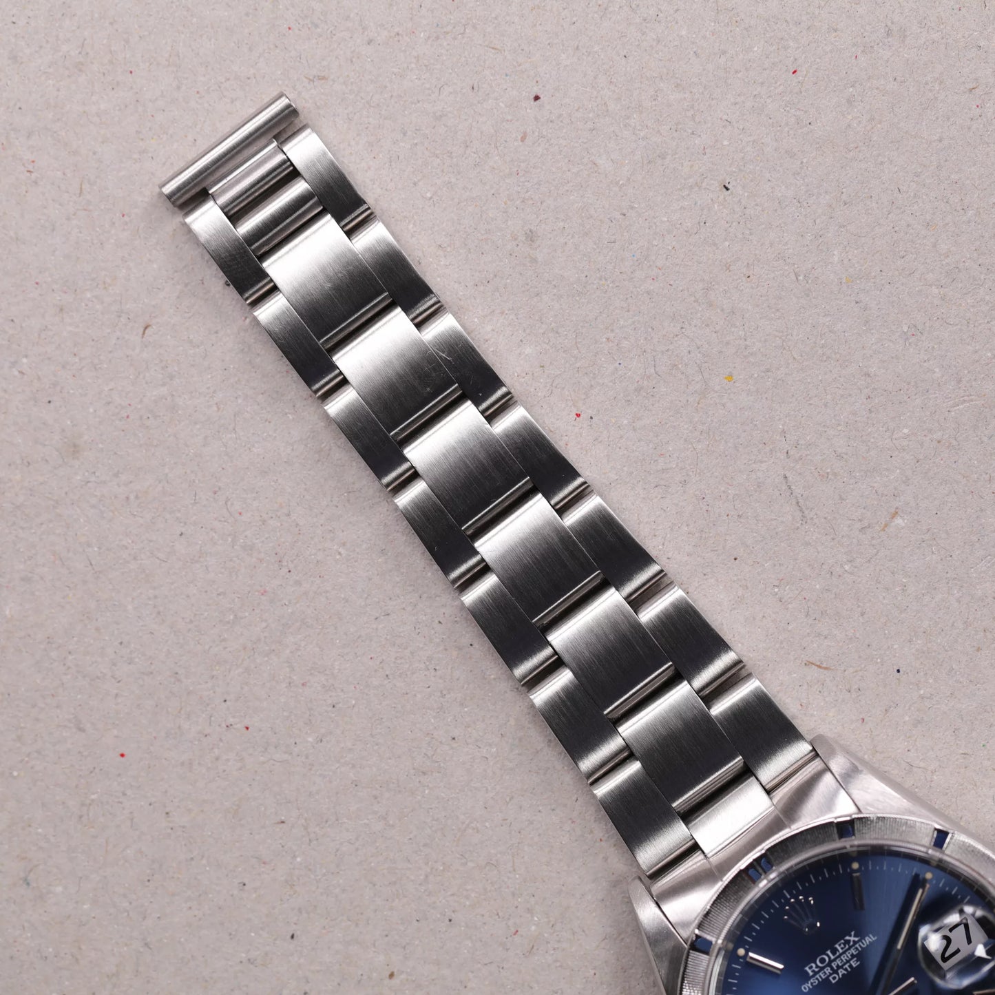 Rolex 15210 | 34 mm | 1995 | Cadran bleu | Écrin Rolex | Acier