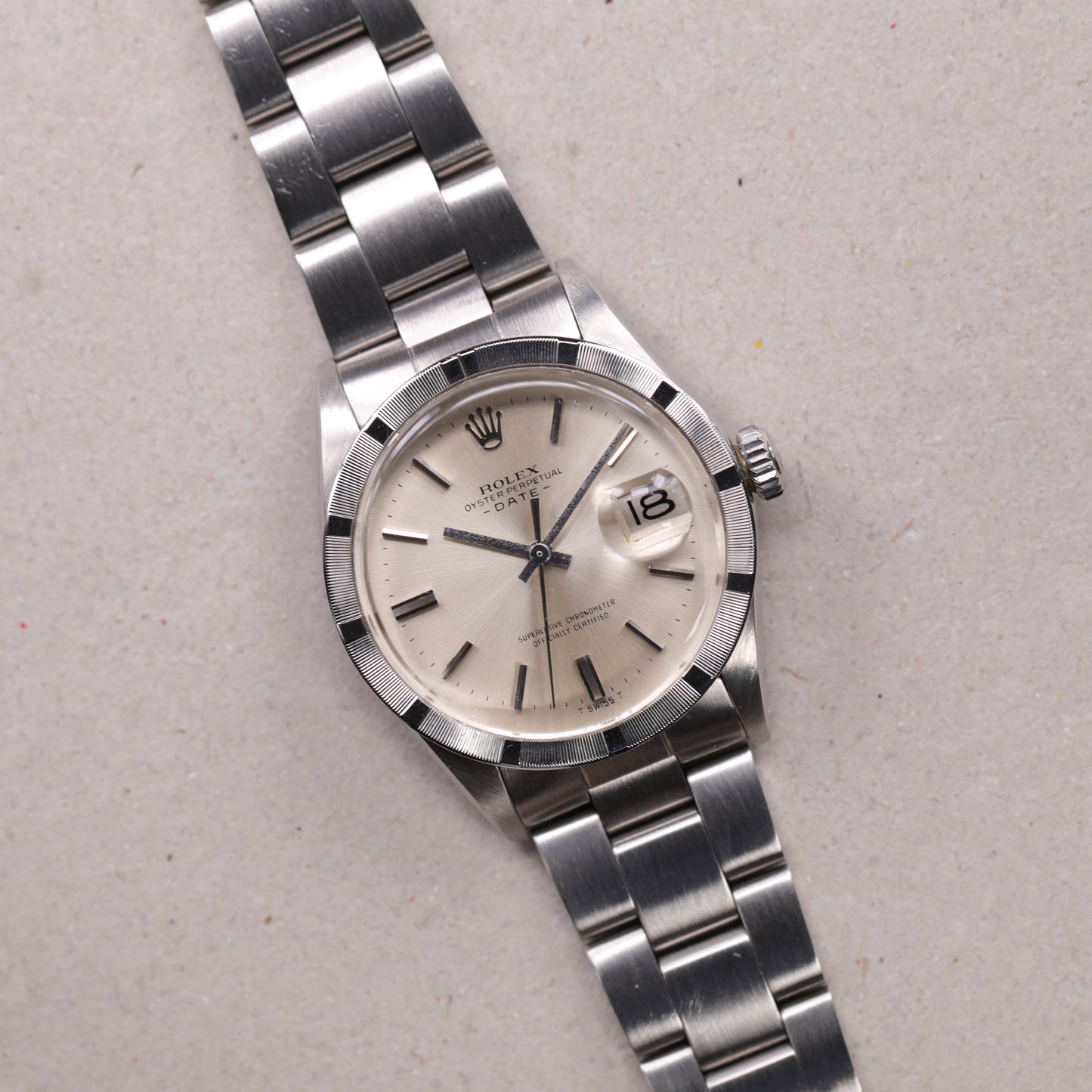 Rolex 1501 | 34 mm | 1972 | Cadran argent | Acier