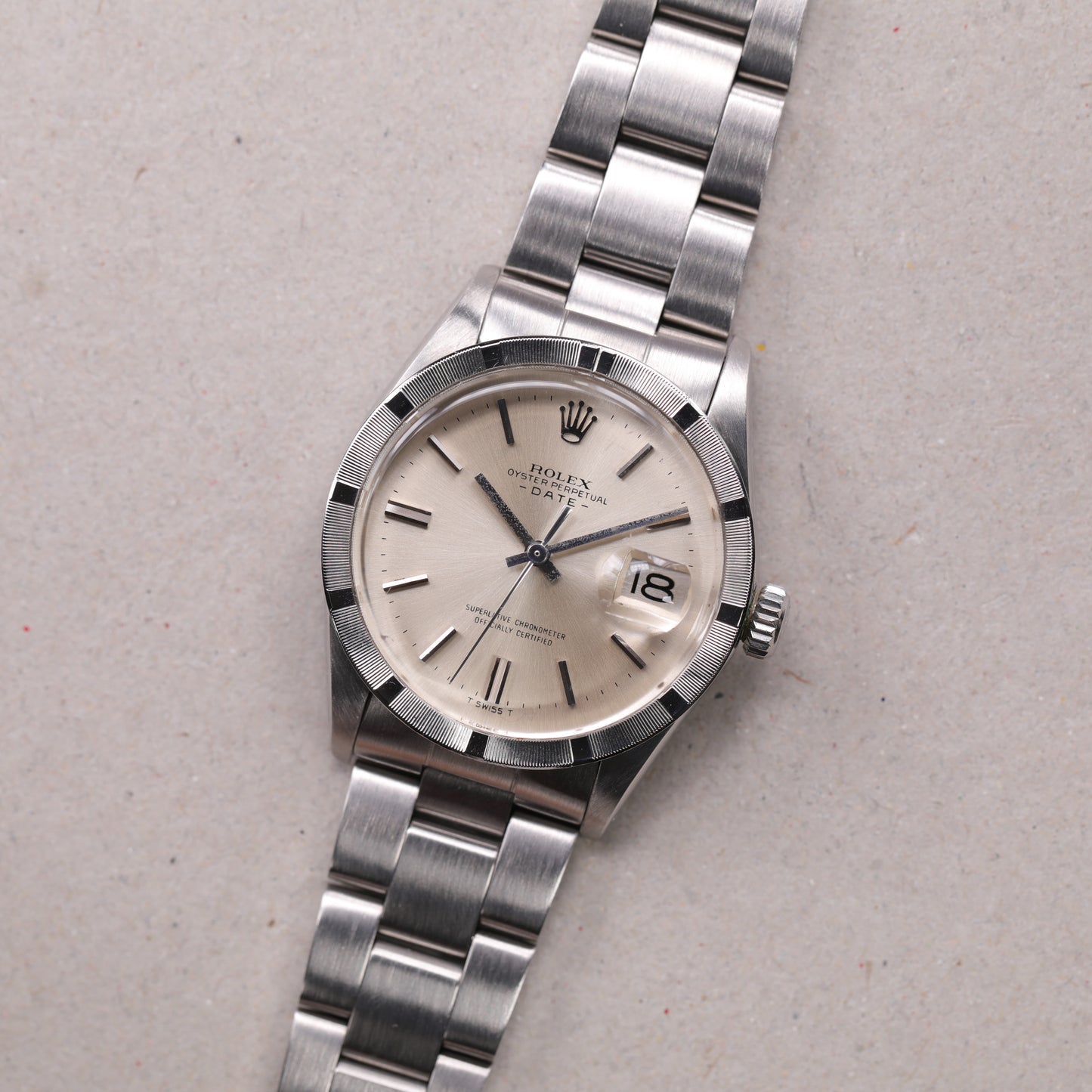 Rolex 1501 | 34 mm | 1972 | Cadran argent | Acier
