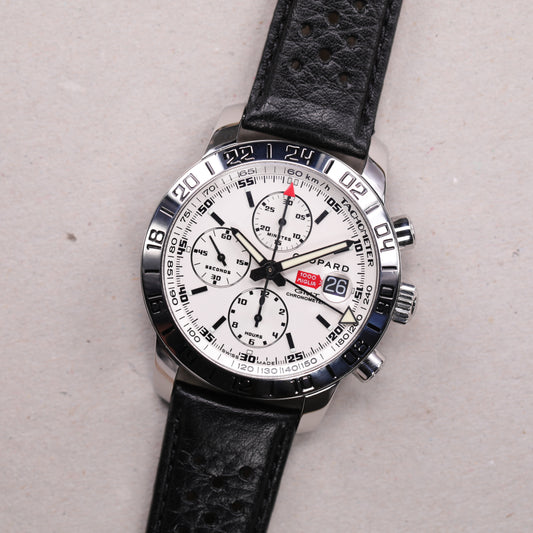 Chopard 8992 | 42mm | 2006 | Cadran blanc | Boite, Papiers & Accessoires | Acier