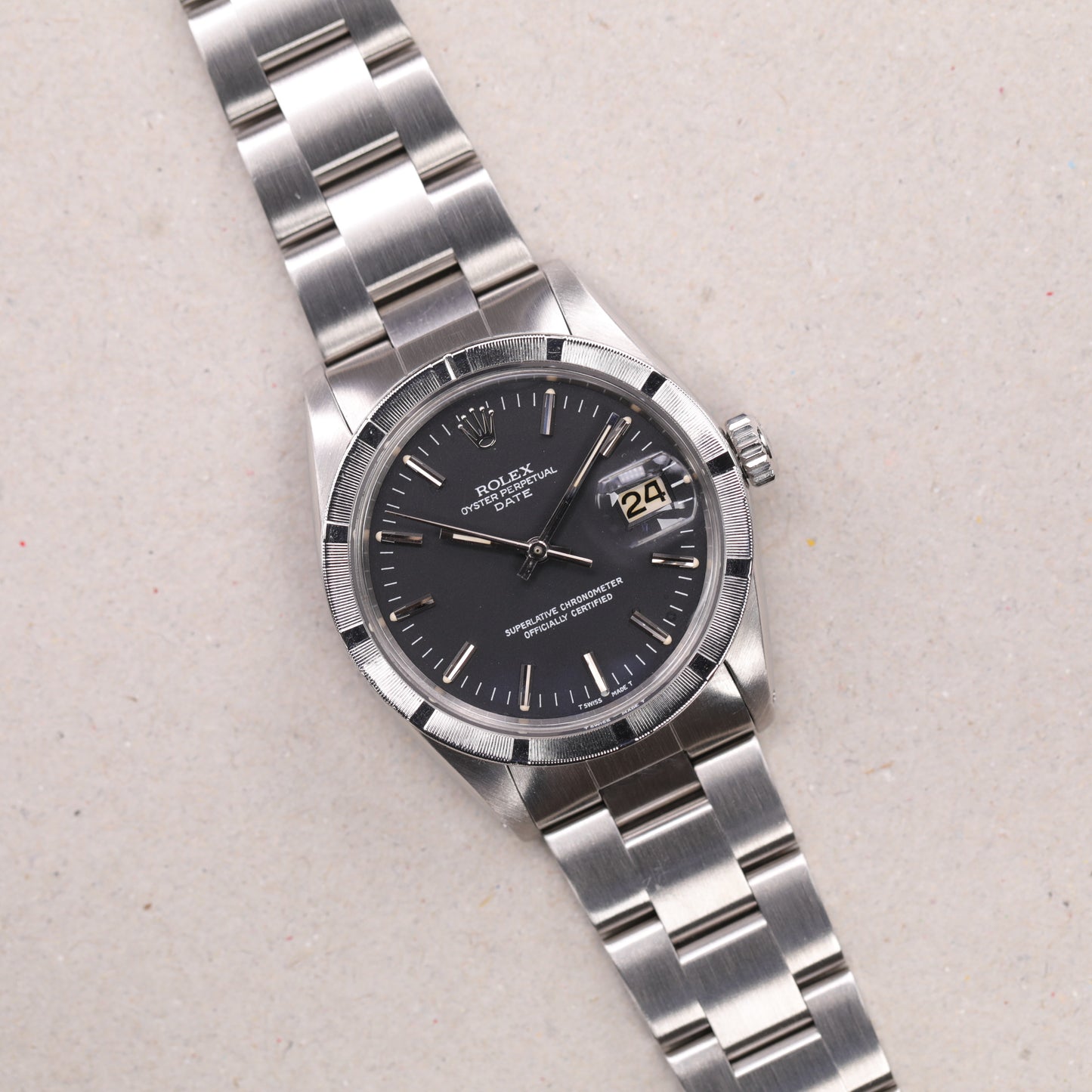 Rolex 1501 | 34 mm | 1964 | Cadran noir | Acier