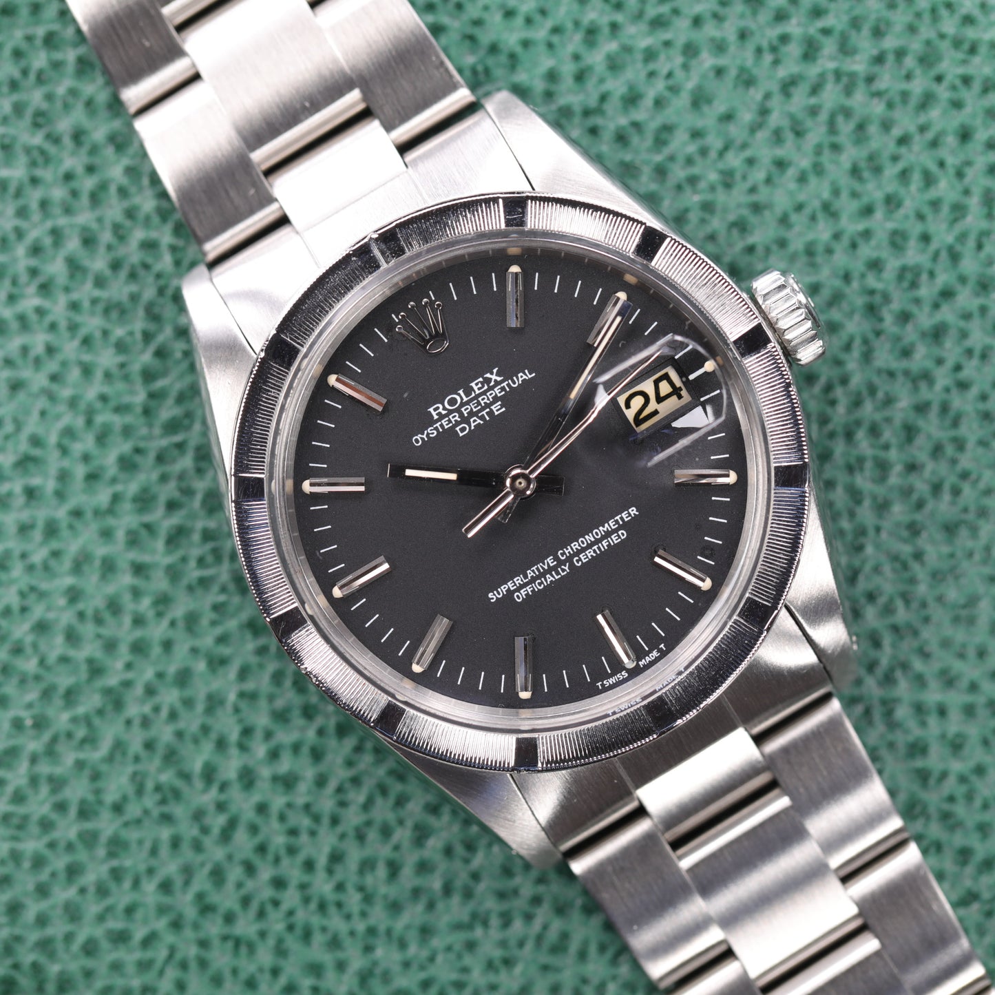 Rolex 1501 | 34 mm | 1964 | Cadran noir | Acier
