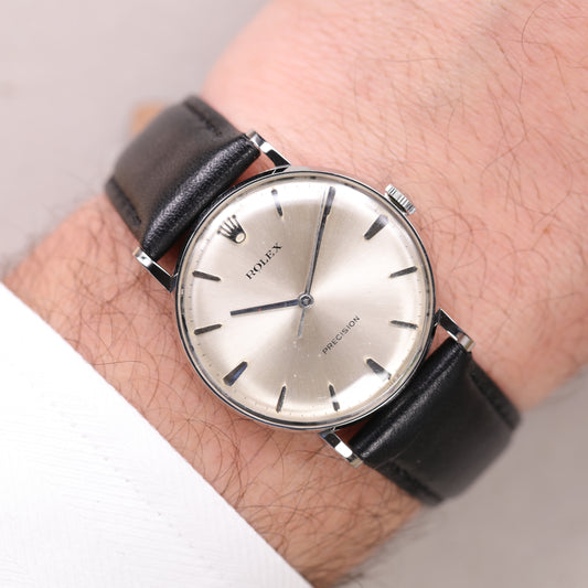 Rolex Precision 9829 | 34 mm | 1967 | Cadran argent | Acier