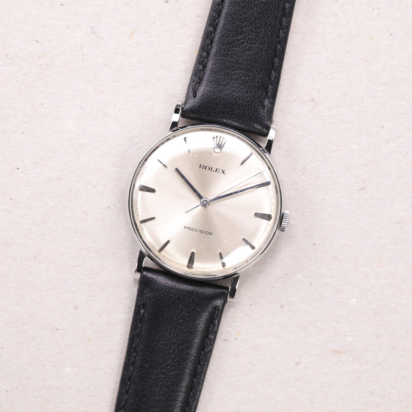 Rolex Precision 9829 | 34 mm | 1967 | Cadran argent | Acier