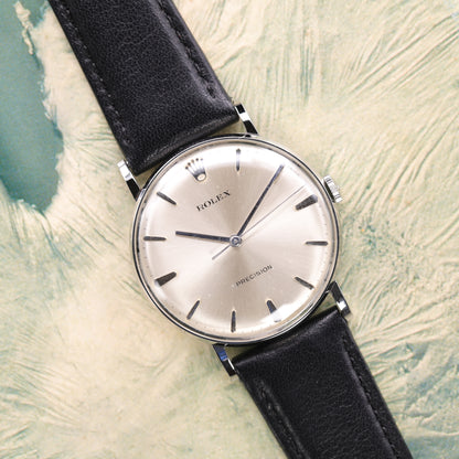 Rolex Precision 9829 | 34 mm | 1967 | Cadran argent | Acier