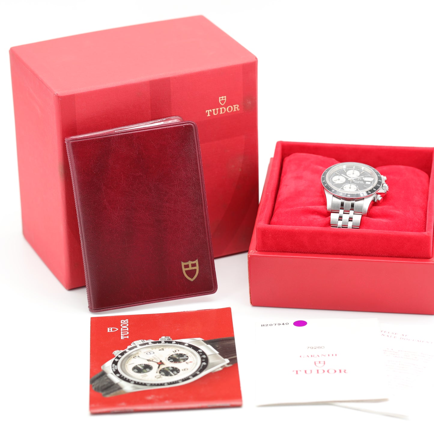 Tudor Prince Date  79260P | 40 mm | 2000 | Cadran noir | Boite, Papiers & Accessoires | Acier