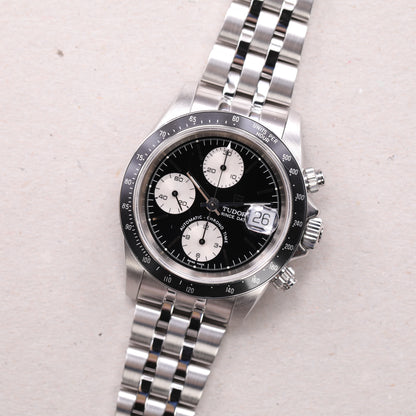 Tudor Prince Date  79260P | 40 mm | 2000 | Cadran noir | Boite, Papiers & Accessoires | Acier