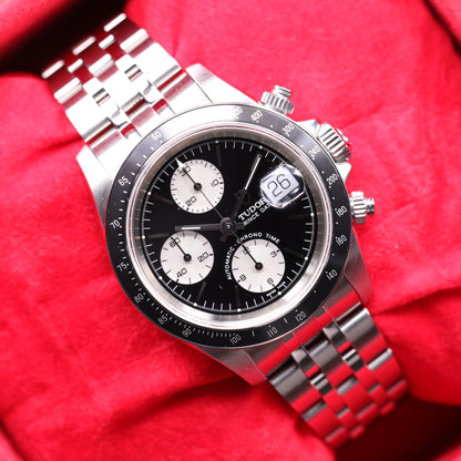 Tudor Prince Date  79260P | 40 mm | 2000 | Cadran noir | Boite, Papiers & Accessoires | Acier