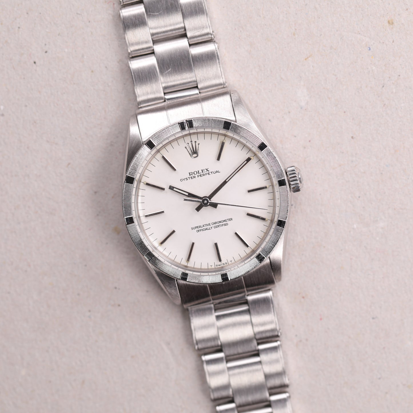 Rolex 1007 | 34 mm | 1968 | Cadran argent | Acier