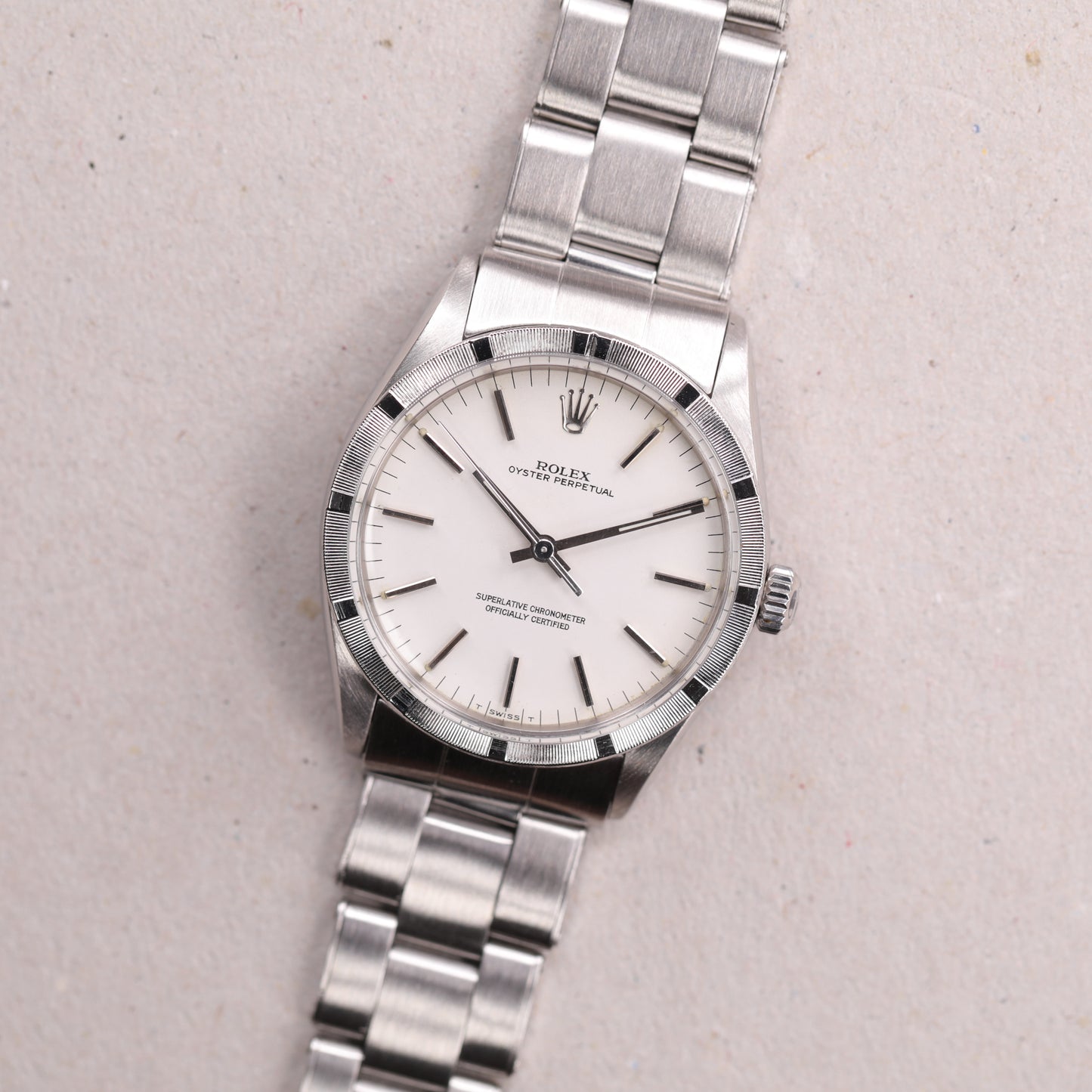 Rolex 1007 | 34 mm | 1968 | Cadran argent | Acier
