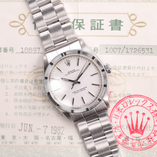 Rolex 1007 | 34 mm | 1968 | Cadran argent | Acier