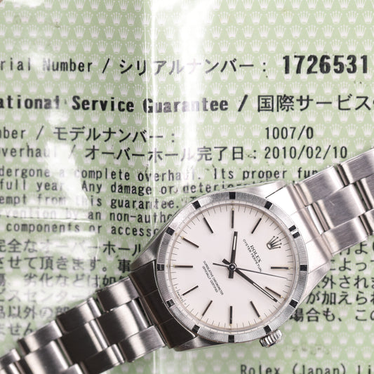 Rolex 1007 | 34 mm | 1968 | Cadran argent | Acier