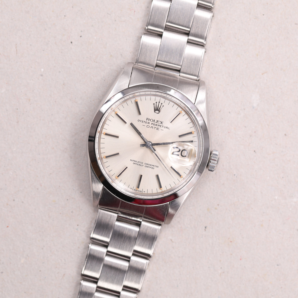 Rolex 1500 | 34 mm | 1971 | Cadran argent | Acier