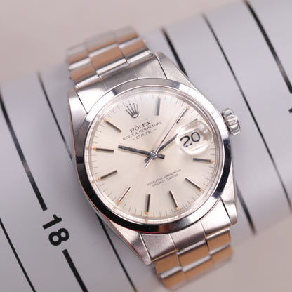 Rolex 1500 | 34 mm | 1971 | Cadran argent | Acier