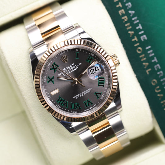 Rolex 126233  | 36 mm | 2023 | Cadran Wimbledon | Boite & Papiers | Acier