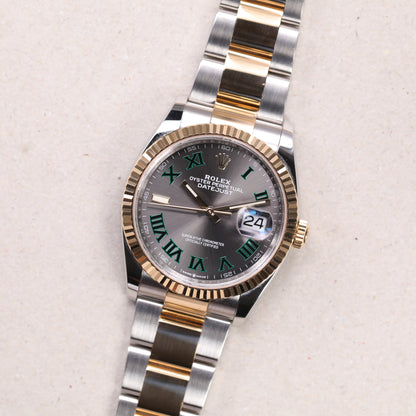 Rolex 126233  | 36 mm | 2023 | Cadran Wimbledon | Boite & Papiers | Acier