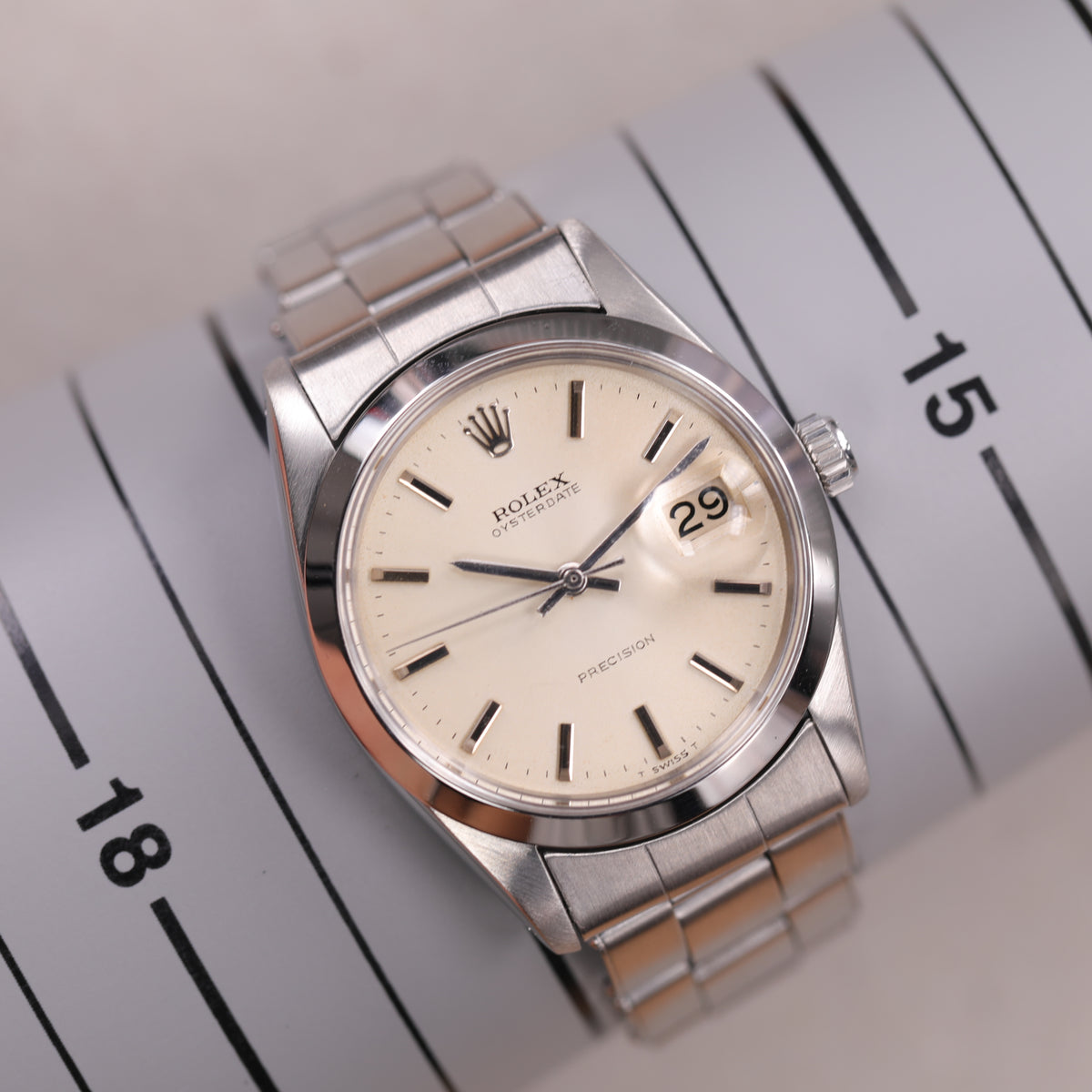 Rolex 6694 | 34 mm | 1967 | Cadran beige No Lume | Acier
