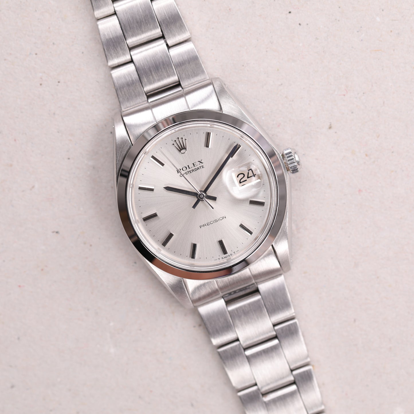 Rolex 6694 | 34 mm | 1970 | Cadran argent No Lume | Acier