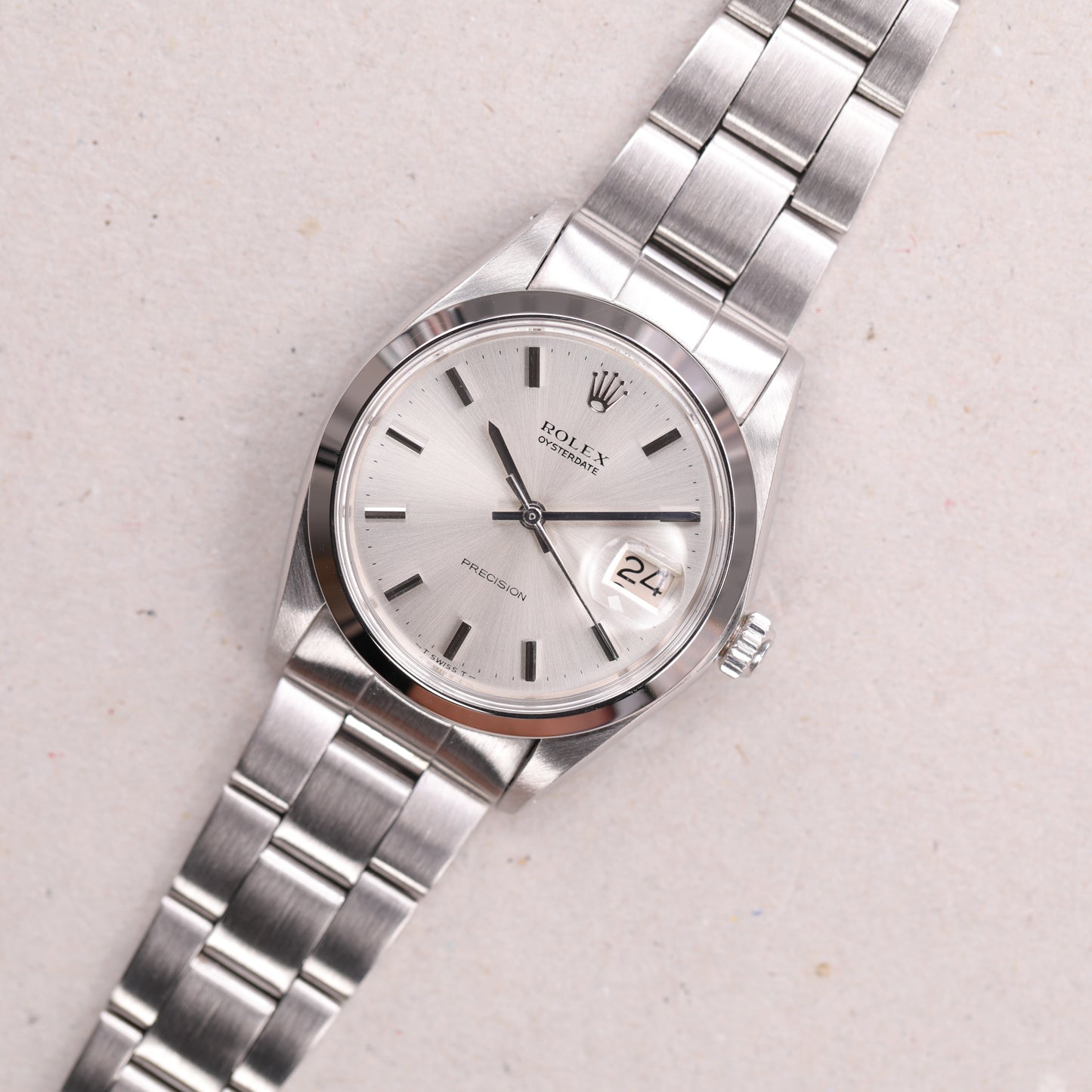 Rolex 6694 | 34 mm | 1970 | Cadran argent No Lume | Acier