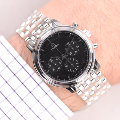 Omega de Ville Prestige 145.0050 | 36 mm | 1985 | Cadran noir | Acier