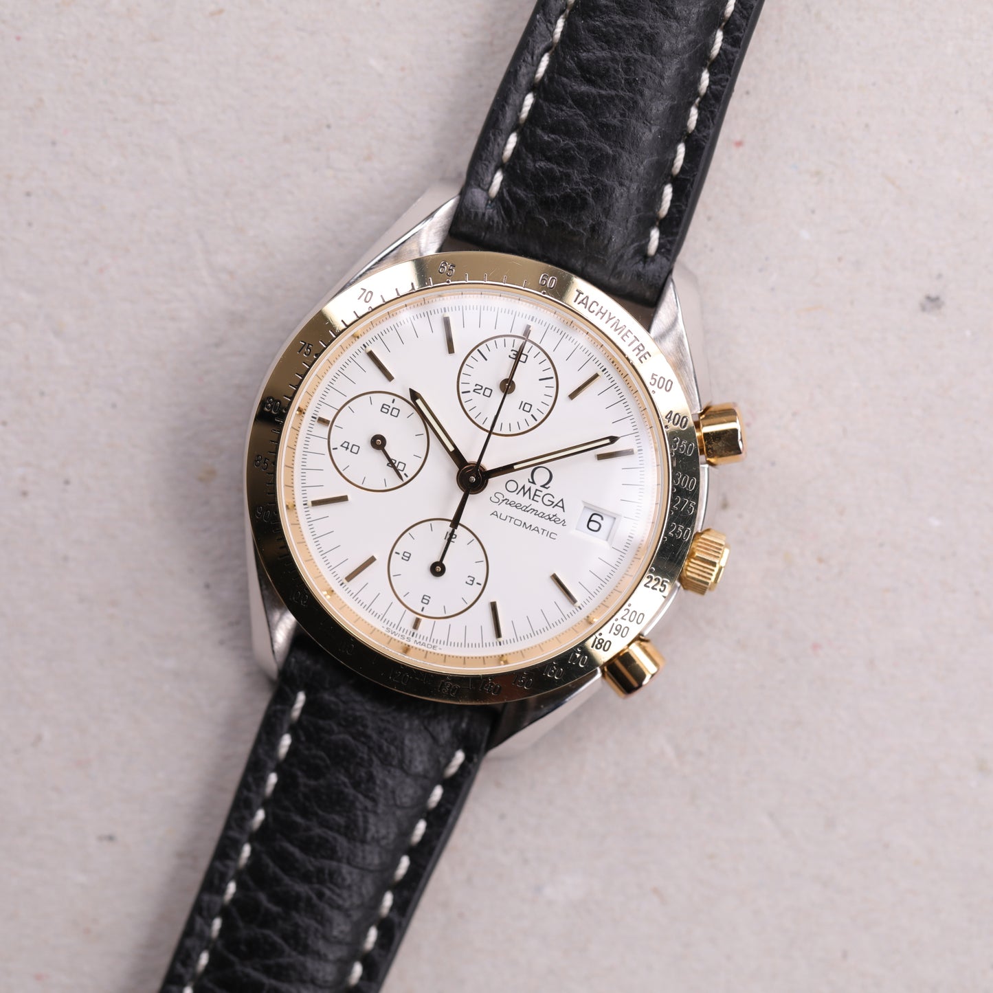 Omega Speedmaster | 175 0043 | 39 mm | 1997 | Garantie Omega | Or Acier