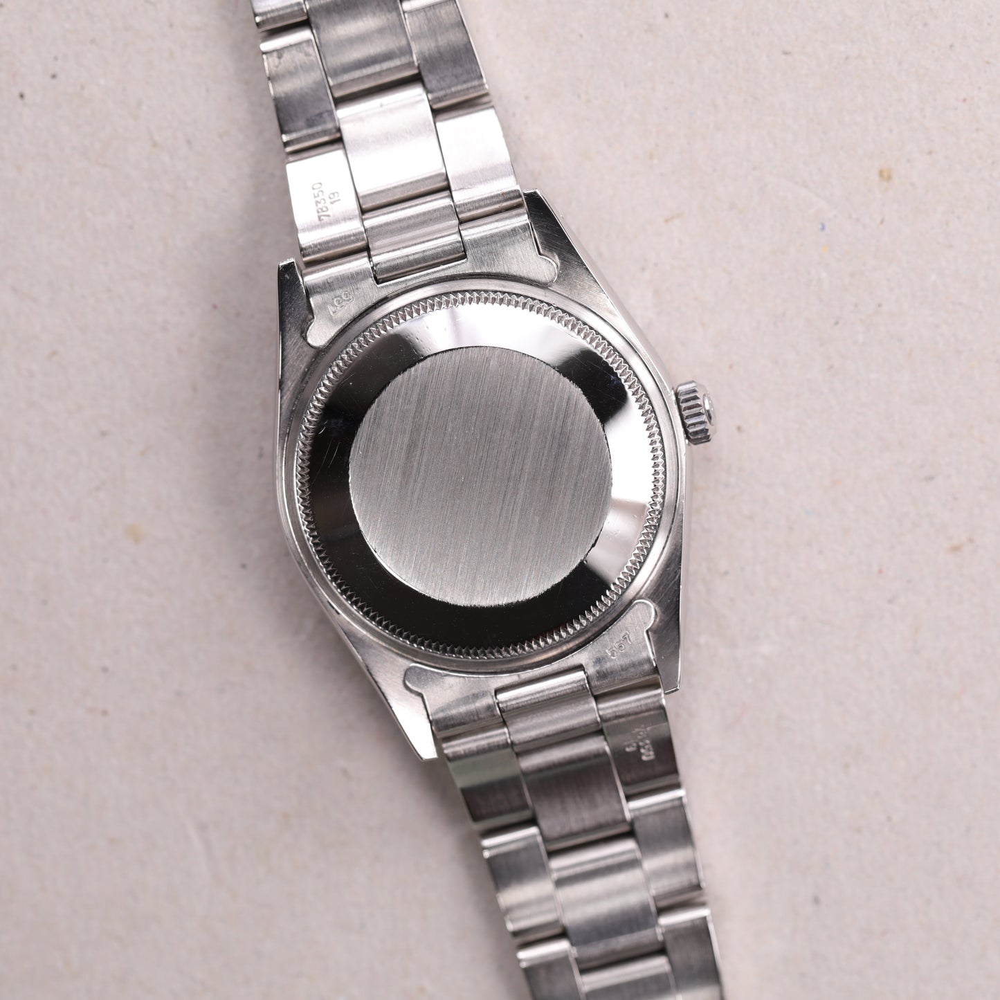 Rolex 14000 | 34 mm | 1991 | Cadran argent | Carte de service Rolex | Acier