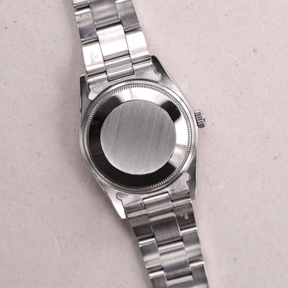 Rolex 14000 | 34 mm | 1991 | Cadran argent | Carte de service Rolex | Acier