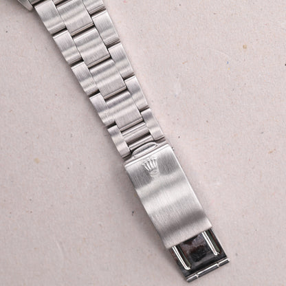 Rolex 14000 | 34 mm | 1991 | Cadran argent | Carte de service Rolex | Acier