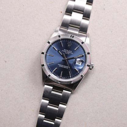 Rolex 15210 | 34 mm | 1995 | Cadran bleu | Acier