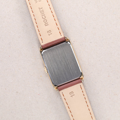 Omega Genève 5110469 | 24,5mm * 36mm | 1973 | Cadran marron | Plaqué or
