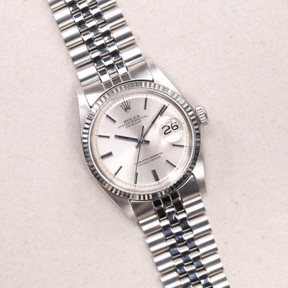 Rolex 1601 | 36 mm | 1972 | Cadran argent | Acier