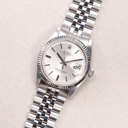 Rolex 1601 | 36 mm | 1972 | Cadran argent | Acier