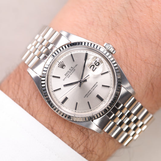 Rolex 1601 | 36 mm | 1972 | Cadran argent | Acier