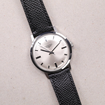 Longines 7841 1 | 35 mm | CIRCA 1960 | Cadran argent | Acier / Cuir