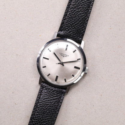 Longines 7841 1 | 35 mm | CIRCA 1960 | Cadran argent | Acier / Cuir