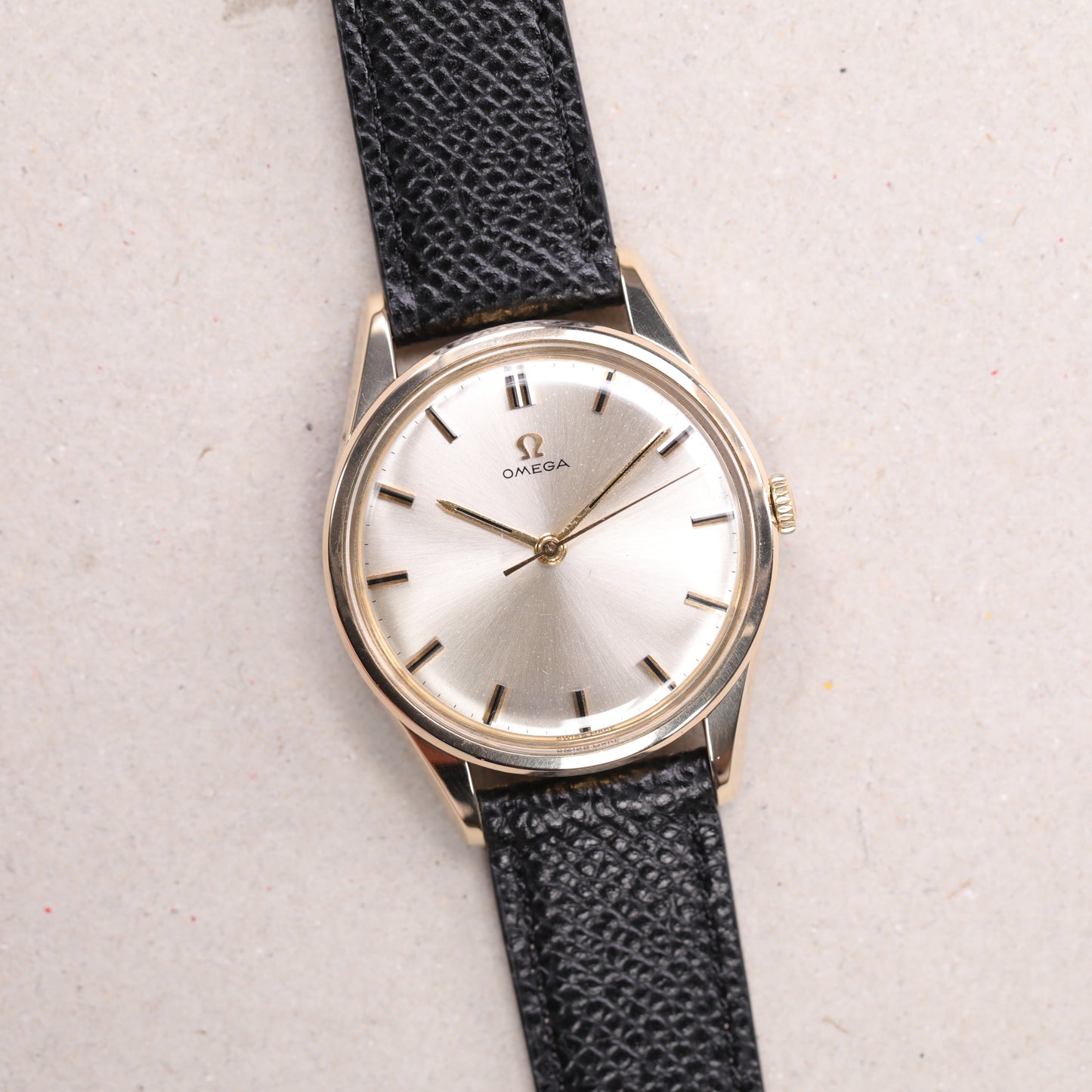 Omega 14986-63 SC 36mm | 1961 | Cadran champagne | Plaqué or