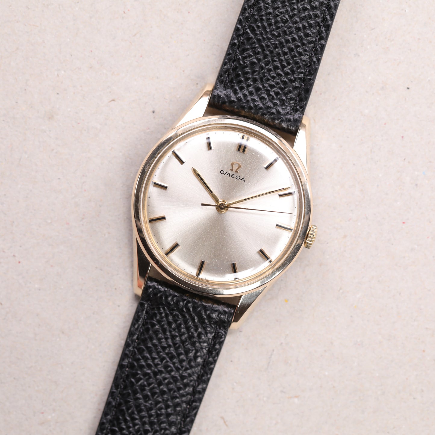 Omega 14986-63 SC 36mm | 1961 | Cadran champagne | Plaqué or